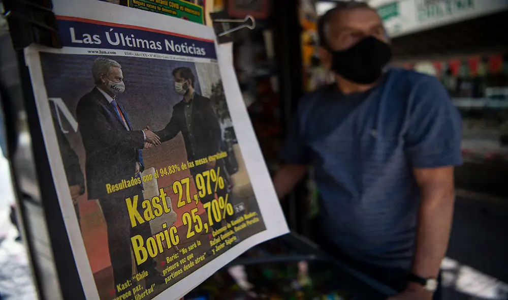 José Antonio Kast y Gabriel Boric pasaron al balotaje en Chile y los mercados ya reaccionaron. Foto: AFP