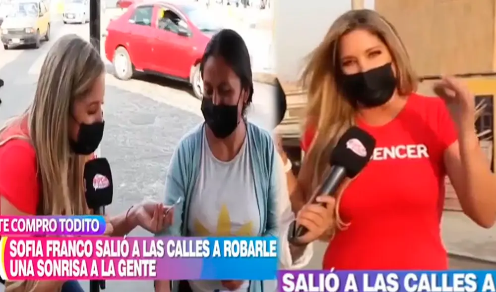 Sofía Franco se presentó en el programa En boca de todos. Foto: captura América TV