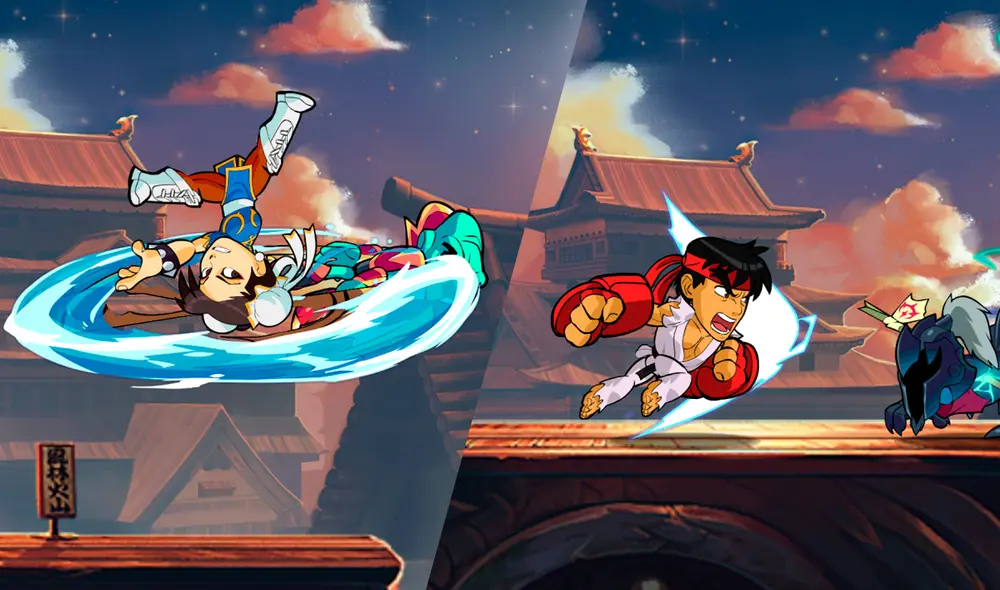 Brawlhalla × Street Fighter ya se encuentra disponible en consolas PlayStation, Xbox, Nintendo Switch y dispositivos móviles. Foto: Brawlhalla - composición La República