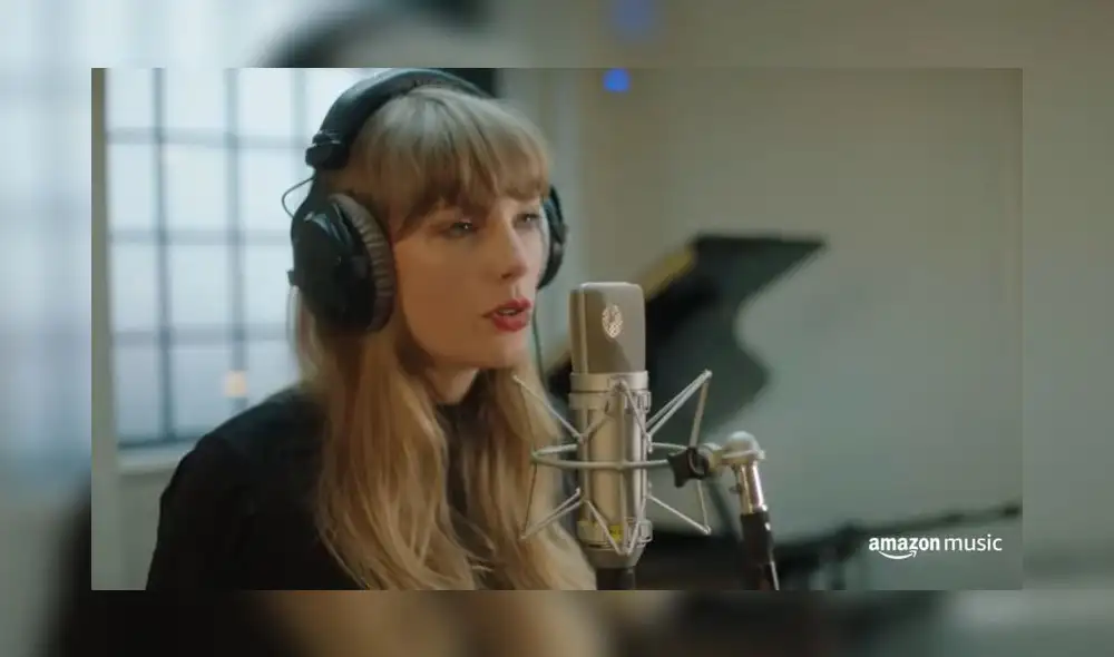 Taylor Swift se apodera del puesto uno en la lista de álbumes de Billboard 200 con Red (Taylor’s version). Foto: captura de YouTube/Amazon Music