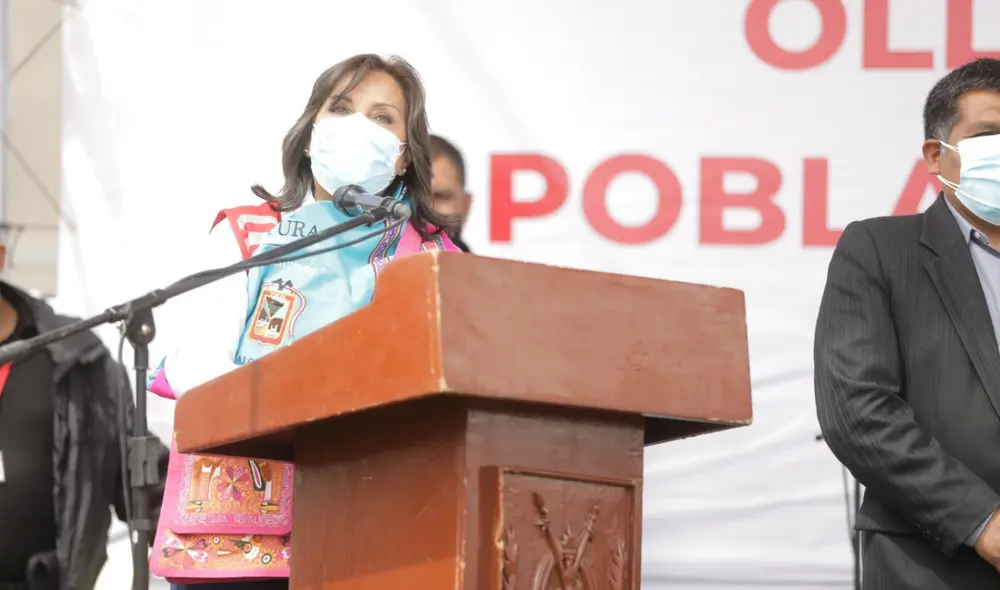 Dina Boluarte durante una actividad en Arequipa. Foto: Midis Dina Boluarte durante una actividad en Arequipa. Foto: Midis