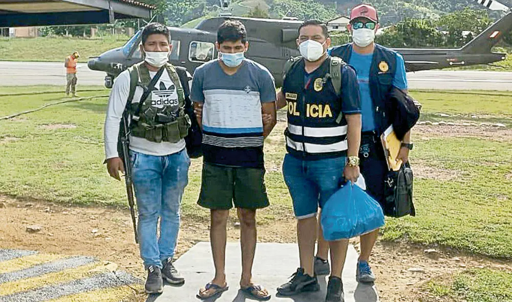 Detenido. Willy Gutiérrez fue trasladado a La Convención para las diligencias de ley. Foto: difusión