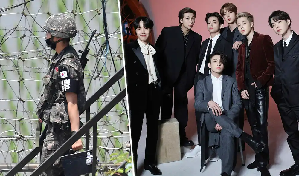 BTS: ídolos surcoreanos están sujetos a la Ley del servicio militar vigente. Foto: composición AFP- Jung Yeon-je / HYBE