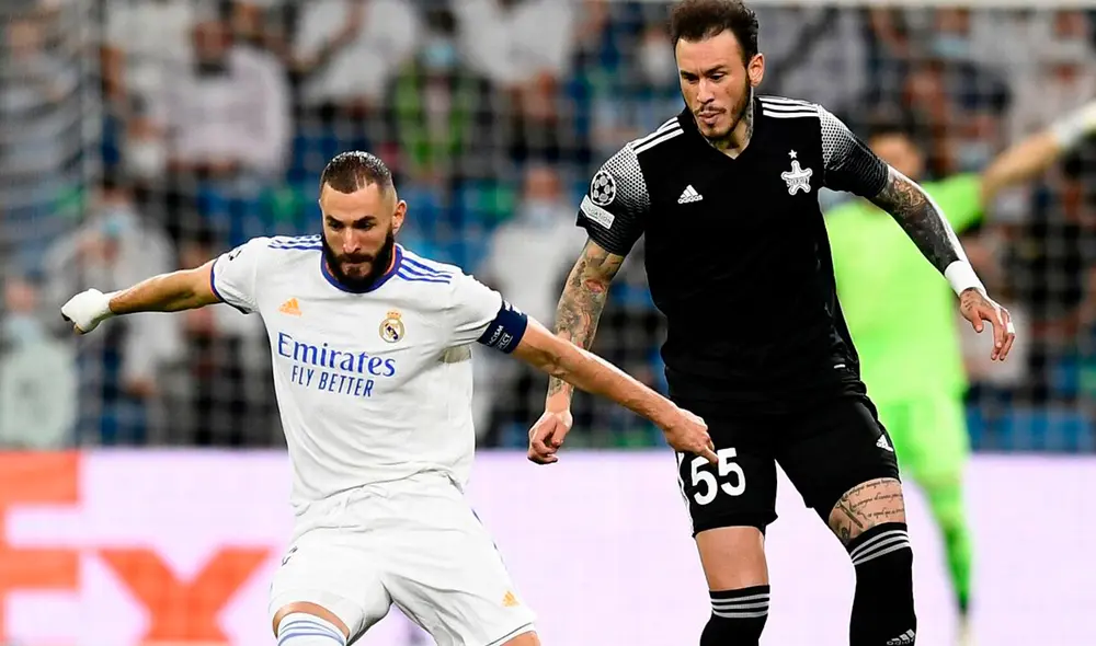 Gustavo Dulanto ante el Real Madrid en el Santiago Bernabéu. Foto: ESPN