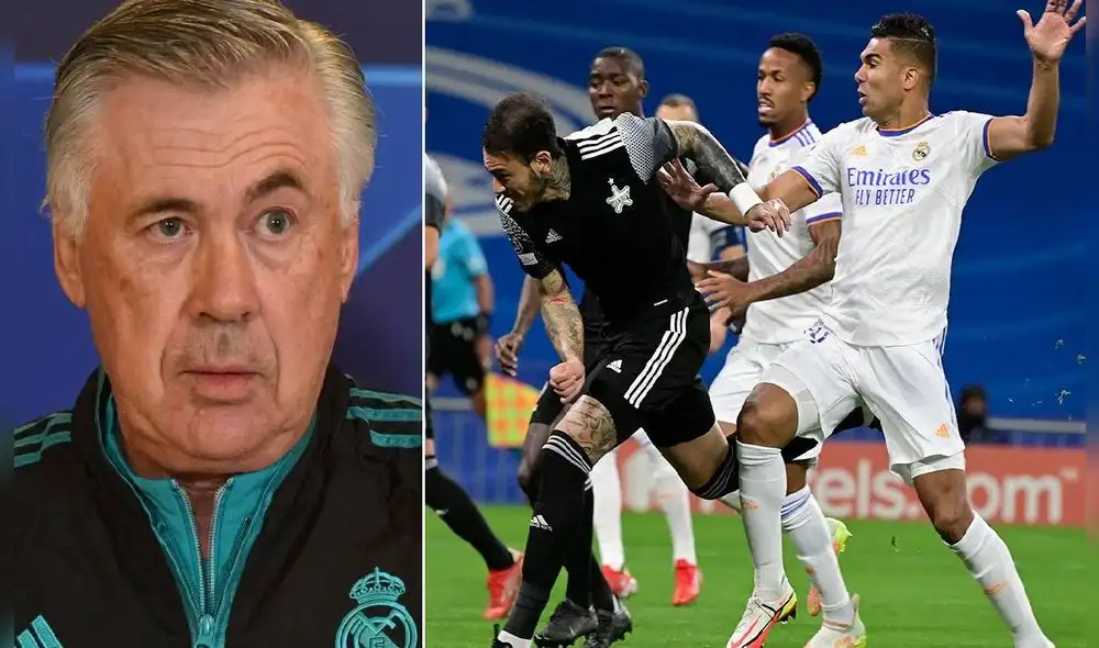 Real Madrid vs. Sheriff: ambos equipos se enfrentan este miércoles por el Grupo D. Foto: composición/AFP Real Madrid vs. Sheriff: ambos equipos se enfrentan este miércoles por el Grupo D. Foto: composición/AFP