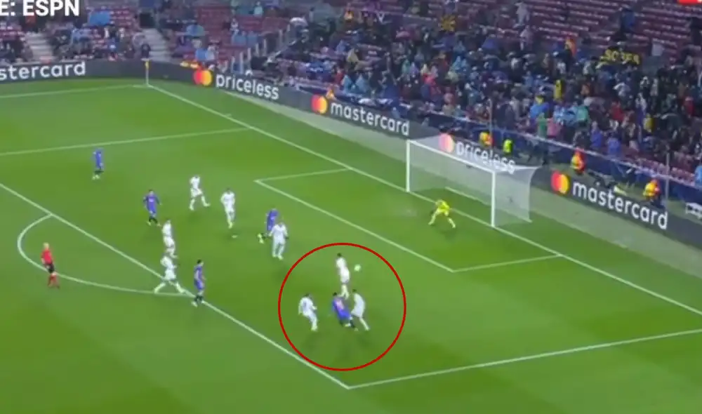 Demir es titular en el equipo de Xavi. Captura: ESPN. Demir es titular en el equipo de Xavi. Captura: ESPN.