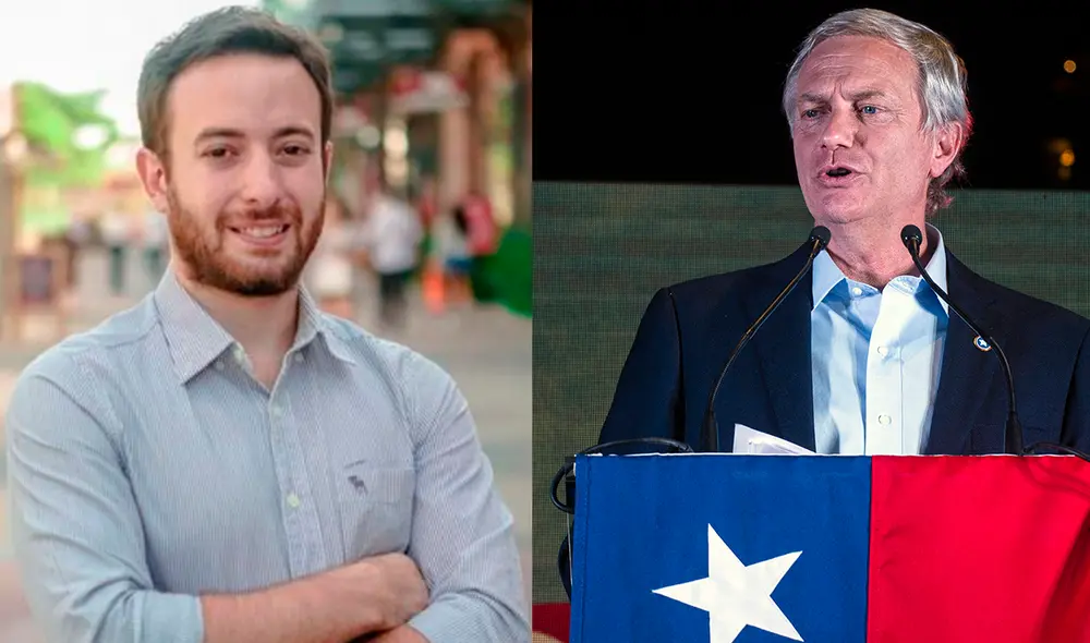 Agustín Laje pidió que votaran por el candidato ultraderechista José Antonio Kast en la segunda vuelta de las presidenciales en Chile. Foto: composición/AFP