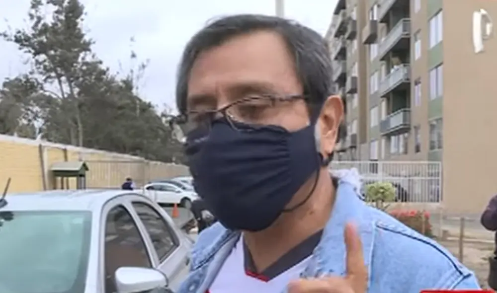 Coronel fue identificado como José Antonio Elgegren Apuela. El hecho quedó registrado en la cámara de celular de uno de los vecinos. Foto: 24 horas