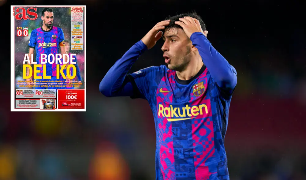 FC Barcelona empató con Benfica por la Champions League. Foto: composición AS/UEFA Champions League