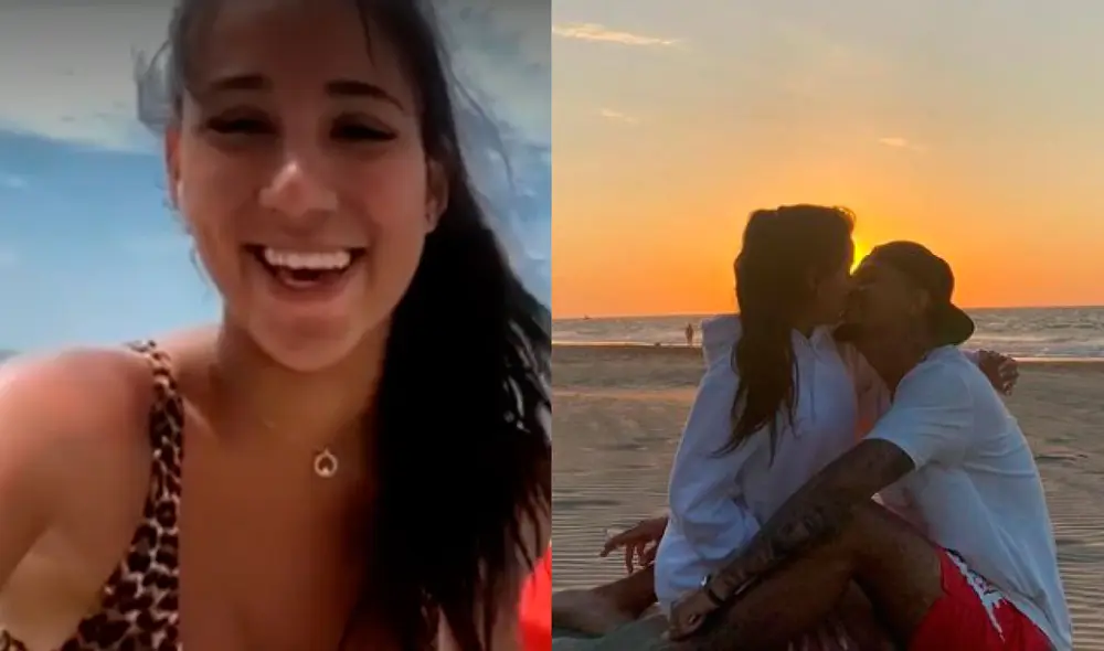 Samahara Lobatón está contenta de haber regresado con el padre de su hija, Youna. Foto: composición Youna/Instagram, captura América TV.