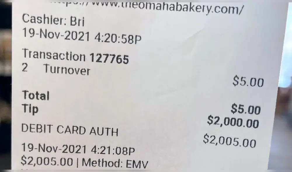 El local compartió la noticia a través de su página de Facebook. Foto: captura de Facebook / The Omaha Bakery