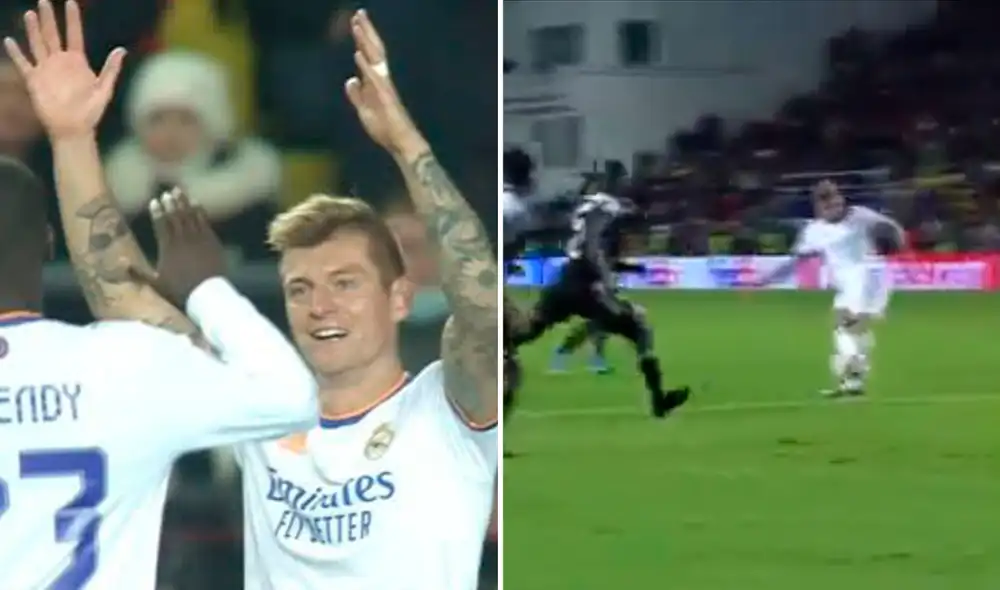 Toni Kroos anotó el segundo de los merengues ante el Sheriff. Foto: composición/ captura ESPN/ Sport