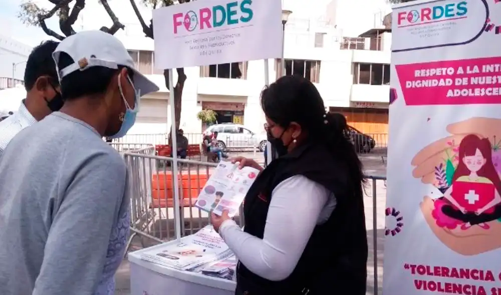 Concientización. Equipo de Fordes sensibilizó a la ciudadanía sobre la problemática que viven las víctima de violencia sexual en nuestro país. Foto: Fordes. Concientización. Equipo de Fordes sensibilizó a la ciudadanía sobre la problemática que viven las víctima de violencia sexual en nuestro país. Foto: Fordes.