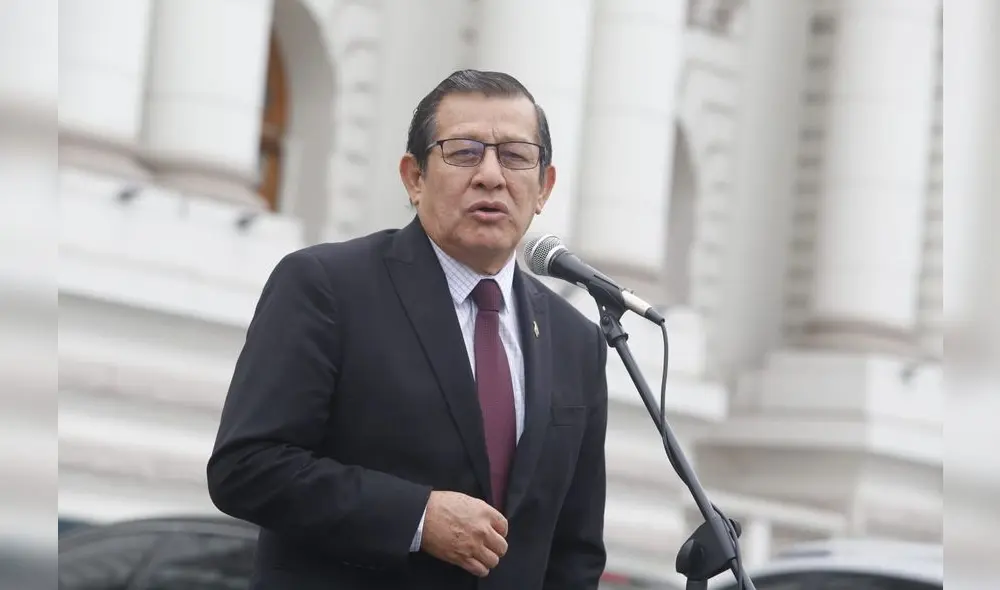 Eduardo Salhuana reiteró que APP no apoyará la iniciativa de vacancia presidencial. Fotos: Carlos Félix / GLR.