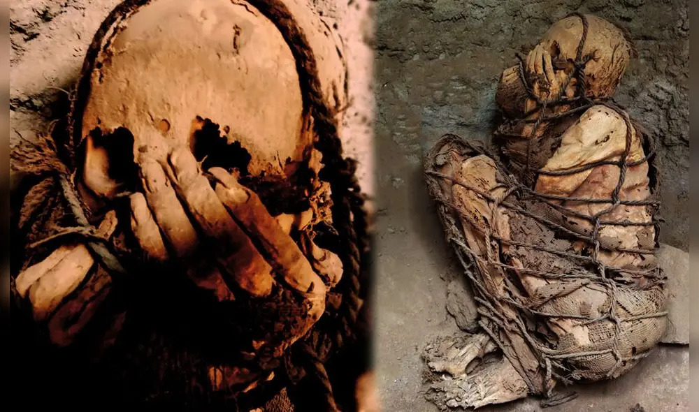 Momia encontrada en el complejo arqueológico de Cajamarquilla, en Lurigancho (Lima). Foto: composición / cortesía Momia encontrada en el complejo arqueológico de Cajamarquilla, en Lurigancho (Lima). Foto: composición / cortesía