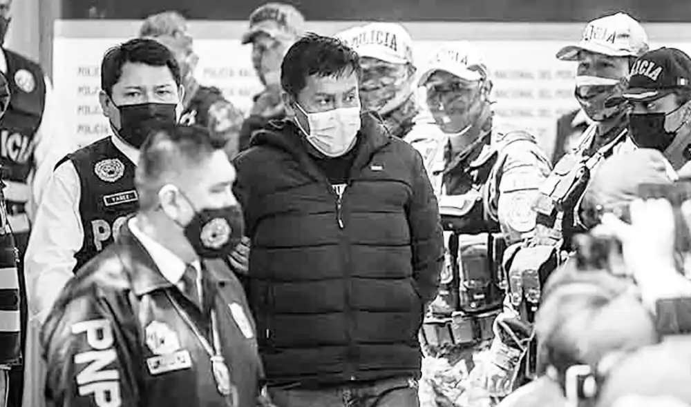 El exgobernador de Arequipa, en una audiencia, señaló que no sabía si era su voz. Foto: La República El exgobernador de Arequipa, en una audiencia, señaló que no sabía si era su voz. Foto: La República