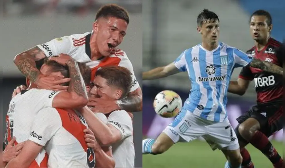 River y Racing jugarán por la fecha 22 de la Superliga Argentina. Foto: Composición LR/River Plate / AFP