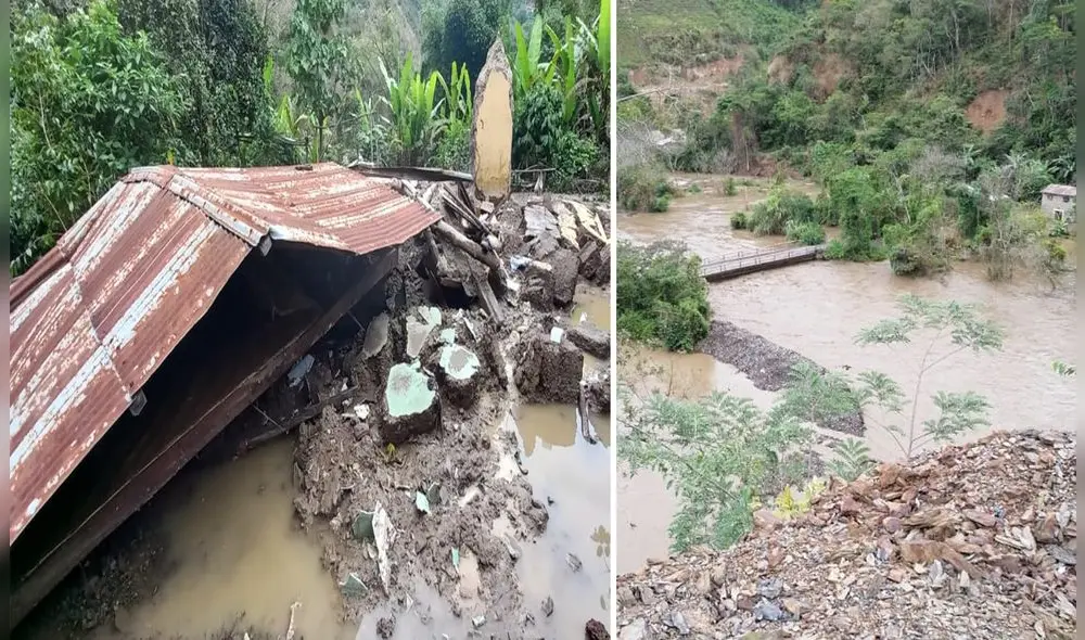 Dos familias perdieron sus viviendas con todas sus pertenencias. Fotos y video: Agencia de Noticias Sandia Dos familias perdieron sus viviendas con todas sus pertenencias. Fotos y video: Agencia de Noticias Sandia