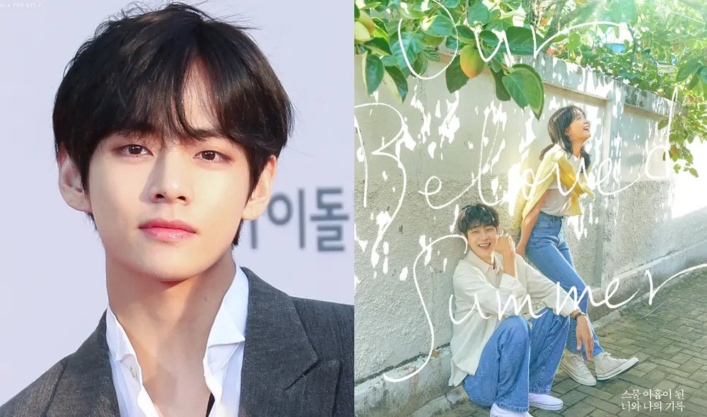 Taehyung de BTS se vuelve tendencia en redes tras el anuncio de su participación en el OST Our beloved summer. Foto: composición La República/SBS