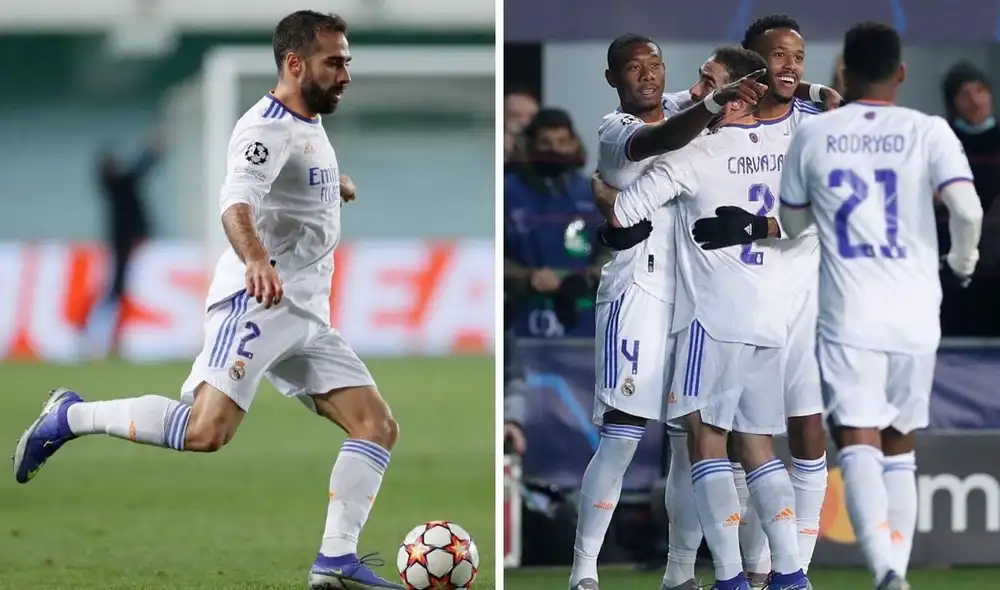 Dani Carvajal jugó 64 minutos en el triunfo ante el Sheriff en Moldavia. Foto: twitter Dani Carvajal.