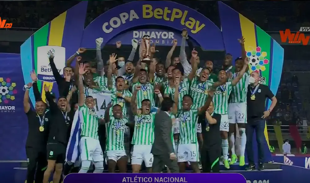El rey de copas: Atlético Nacional ganó su título 30 en toda su historia. Foto: captura Win Sports