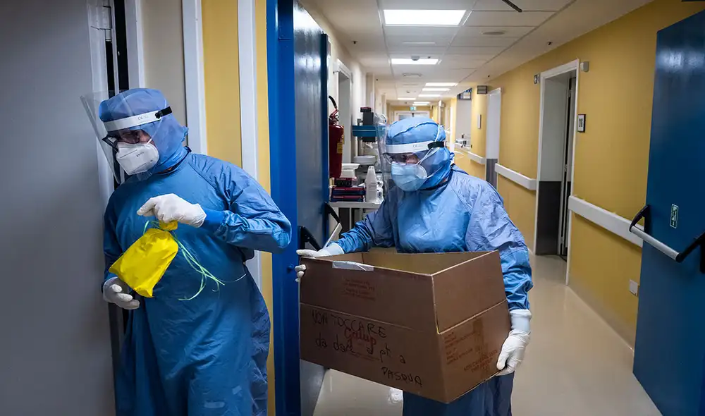 En Italia hay localidades con altos niveles de contagio de coronavirus y Bolzano es una de ellas. Foto: AFP