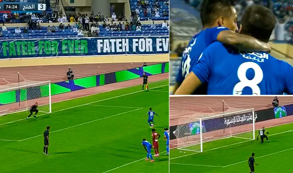Christian Cueva lleva tres tantos en esta temporada de la liga saudí. Foto: captura de video/SSC Christian Cueva lleva tres tantos en esta temporada de la liga saudí. Foto: captura de video/SSC