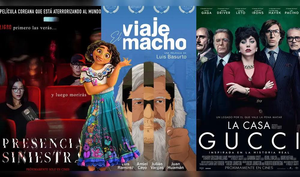 Estrenos del 25 de noviembre. Foto: composición/Disney/Universal Pictures/Darkside/V&R Films Group Estrenos del 25 de noviembre. Foto: composición/Disney/Universal Pictures/Darkside/V&R Films Group