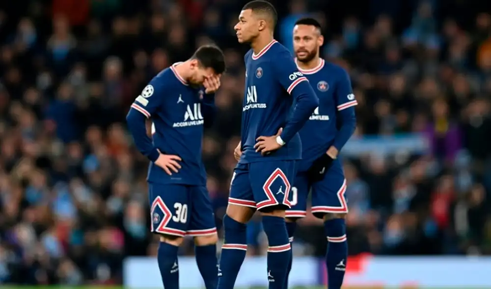 Lionel Messi, Mbappé y Neymar no pudieron frenar la derrota del PSG. Foto: EFE