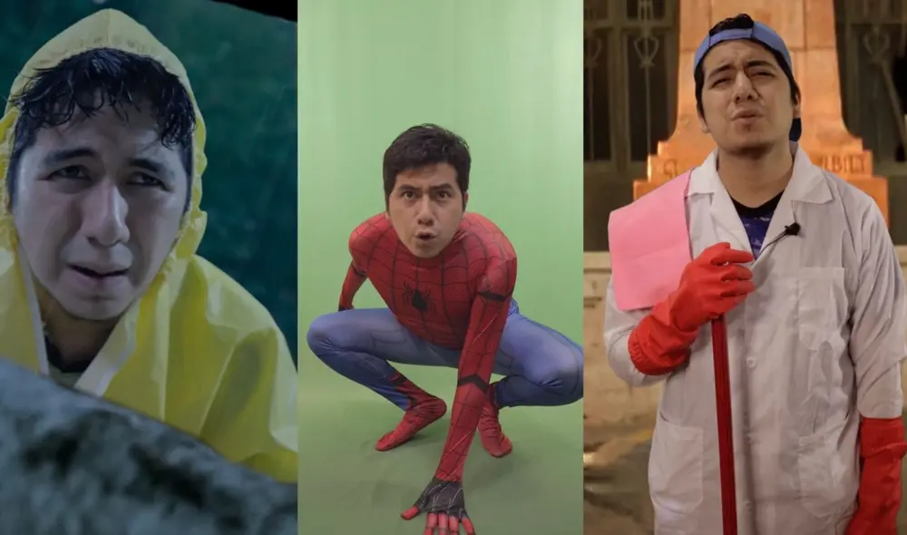 Yeltsin Urbina, el “influencer” que alcanzó el éxito en TikTok por meterse en diferentes películas y series. Foto: captura de TikTok.