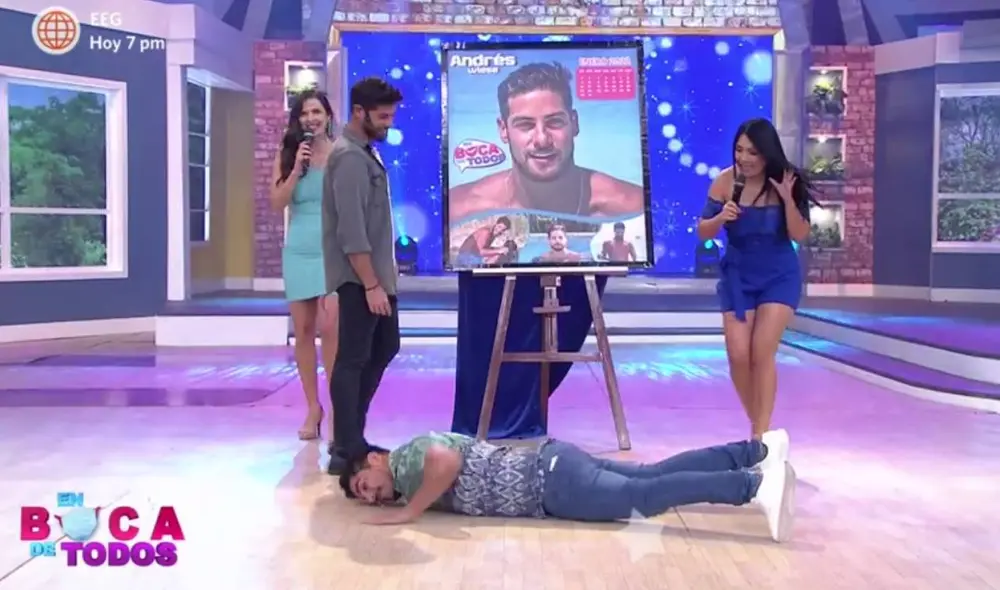 Andrés Wiese y Erick Elera protagonizaron un divertido momento en el programa. Foto: captura de América TV