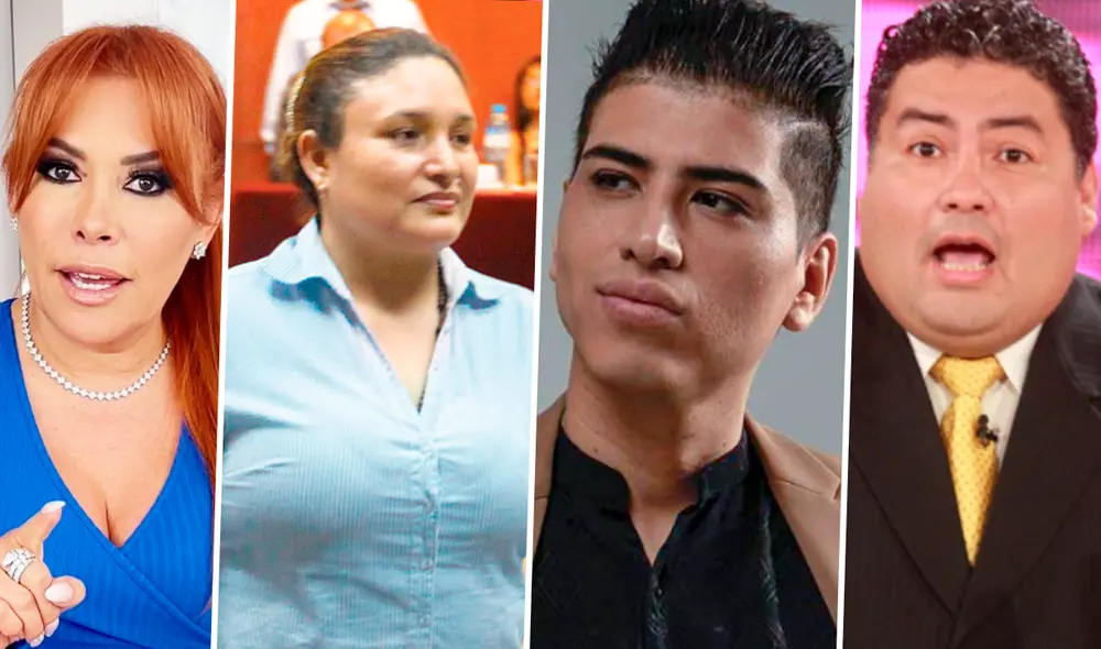 Magaly Medina, Abencia Meza, John Kelvin y Alfredo Zambrano son algunas figuras del espectáculos que afrontan o afrontaron casos penales. Foto: composición/LR