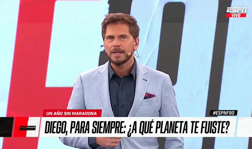 Sebastián Vignolo es el conductor principal del programa F90. Foto: ESPN Fútbol Argentina Sebastián Vignolo es el conductor principal del programa F90. Foto: ESPN Fútbol Argentina