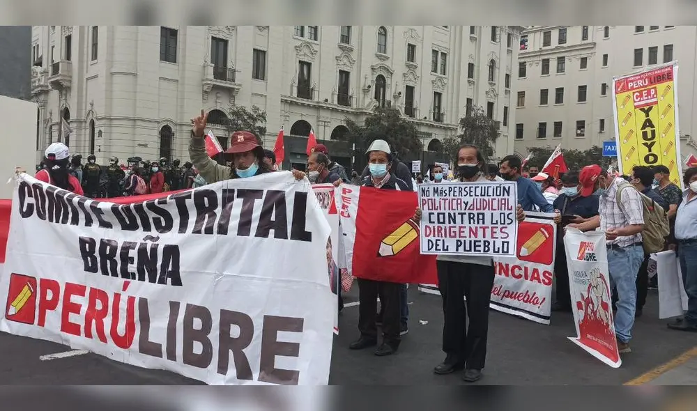 Marchas a favor de Pedro Castillo son gestionadas por su sobrino. Foto: Mary Luz Aranda/ URPI-LR Marchas a favor de Pedro Castillo son gestionadas por su sobrino. Foto: Mary Luz Aranda/ URPI-LR