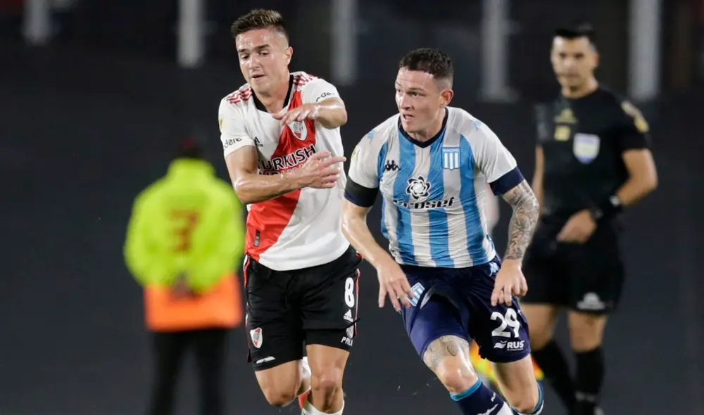 River Plate y Racing se miden en la fecha 22 del fútbol argentino. Foto: Twitter River Plate y Racing se miden en la fecha 22 del fútbol argentino. Foto: Twitter
