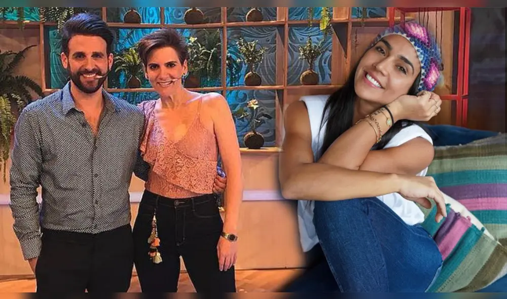 Rodrigo González y Gigi Mitre se burlan de la pronunciación en español de Vania Bludau y ella lo toma de manera graciosa. Foto: composición/difusión/Vania Bludau/Instagram