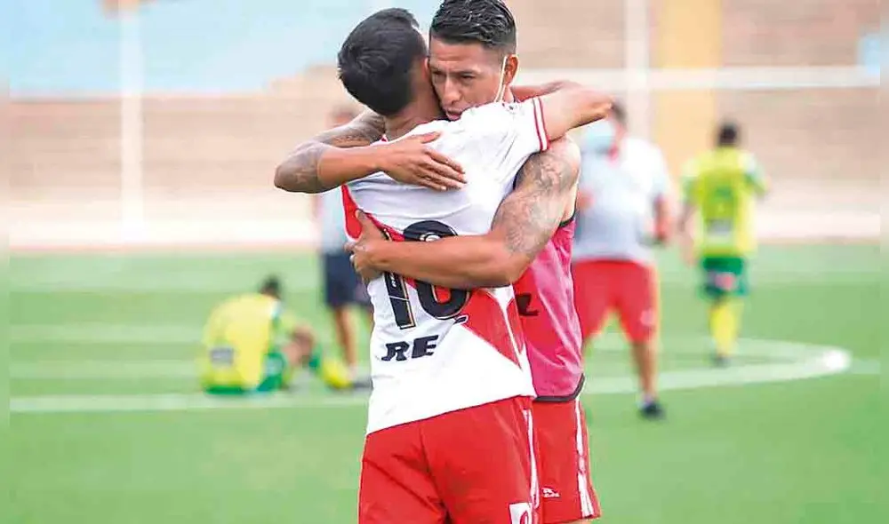 Festejo. Muy pronto Ugarte adelantó el marcador en el estadio San Marcos. Foto: Copa Perú Festejo. Muy pronto Ugarte adelantó el marcador en el estadio San Marcos. Foto: Copa Perú