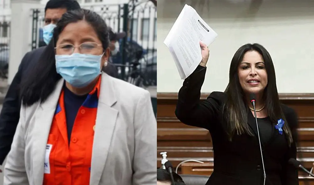 La congresista Cortez aseguró que no permitirá que trascienda el pedido de Chirinos. Foto: composición LR La congresista Cortez aseguró que no permitirá que trascienda el pedido de Chirinos. Foto: composición LR