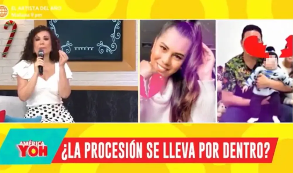Janet Barboza habló sobre la ruptura de Pedro Loli y Fiorella Méndez. Foto: captura de América TV Janet Barboza habló sobre la ruptura de Pedro Loli y Fiorella Méndez. Foto: captura de América TV
