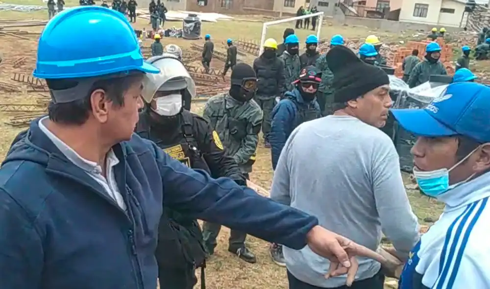 Sujetos encapuchados ingresaron a terreno con adquisición irregular. Foto: La República