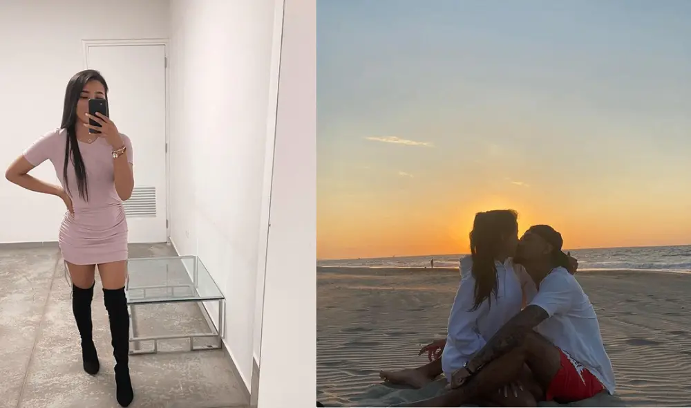 Samahara Lobatón y Youna se muestran muy enamorados en las playas de Vichayito. Foto: Instagram/Samahara Lobatón/Youna