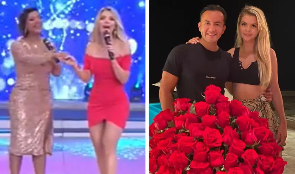 Brunella Horna y Richard Acuña llevan más de cuatro años de relación. Foto: captura América TV/Instagram