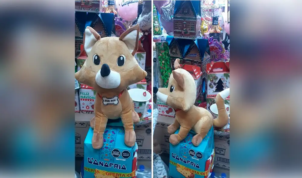 Run Run se ganó el corazón de miles de personas, por lo que los comerciantes no perdieron la oportunidad para fabricar muñecos inspirados en el zorrito andino. Foto: captura de Facebook