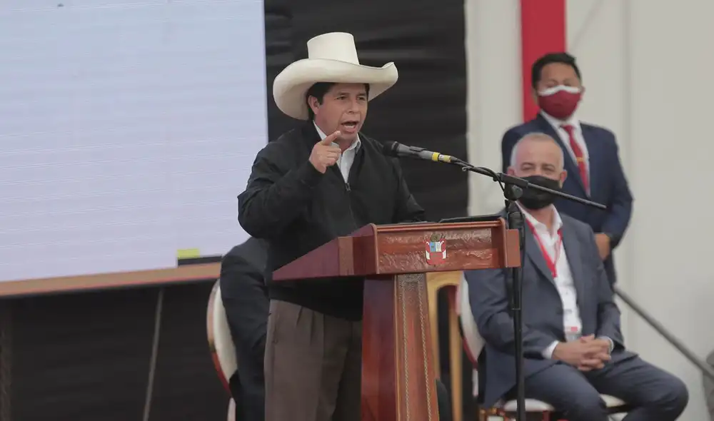 Pedro Castillo se pronunció luego que el Parlamento, con el respaldo de 28 congresistas, presentaran moción de vacancia. Foto: Gerardo Marín/La República