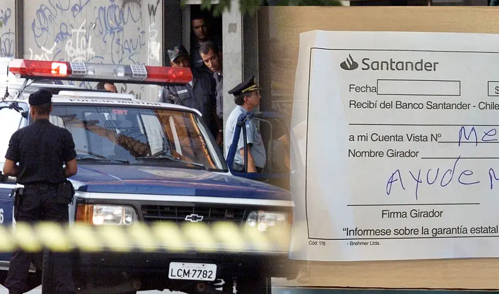 Hombre denunció secuestro a través de un formulario bancario. Foto: composición/AFP Hombre denunció secuestro a través de un formulario bancario. Foto: composición/AFP