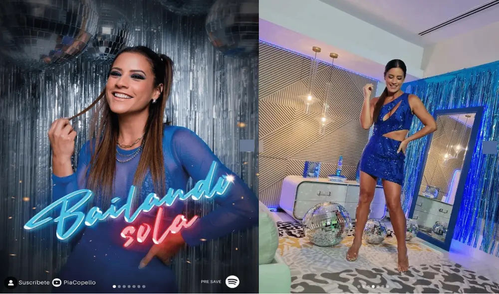 María Pía Copello presenta su nuevo éxito "Bailando sola". Foto: Instagram/María Pia Copello