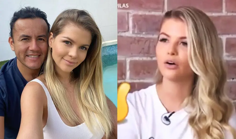 La modelo Brunella Horna habla sobre su romance con Richard Acuña. Foto: composición/ Instagram/ captura de América TV