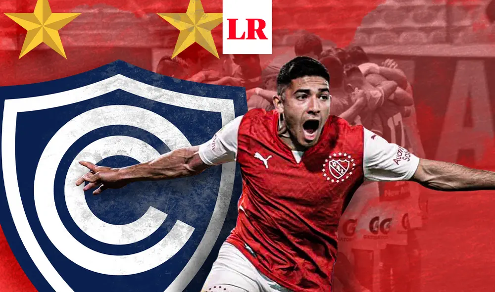 Braian Martínez tiene 22 años y juega en el Independiente de Avellaneda. Foto: composición / LR