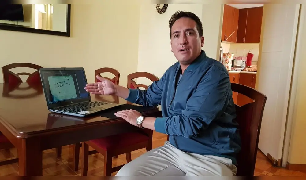 Profesor de la carrera de Ingeniería Comercial, Jorge Sosa. Foto: URPI/Wilder Pari