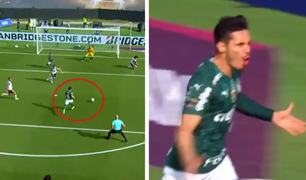 Raphael Veiga anotó el primer gol del encuentro a los cinco minutos. Foto: composición ESPN